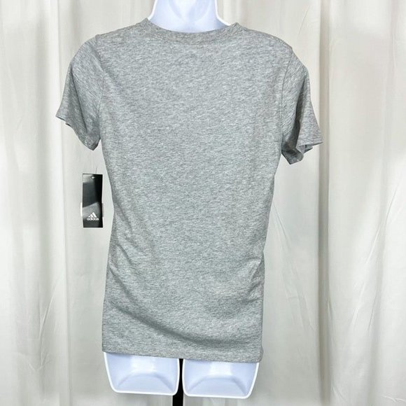 Adidas NWT Sz XL Med. Heather Grey Girls' Short Sleeve Vent T-Shirt - Picture 3 of 7
